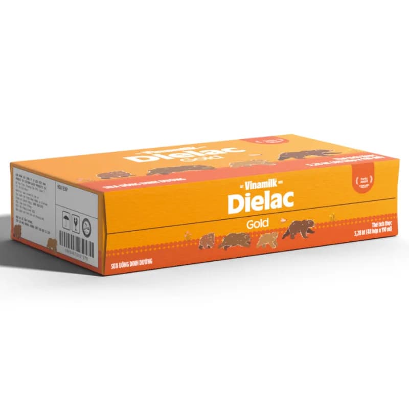 Sữa bột pha sẵn Vinamilk Dielac Gold 110ml (lốc 4 hộp, trên 1 tuổi)