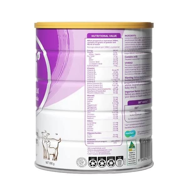 Sữa dê Oli6 Goat Milk Infant Formula số 1 800g (0 - 6 tháng tuổi)