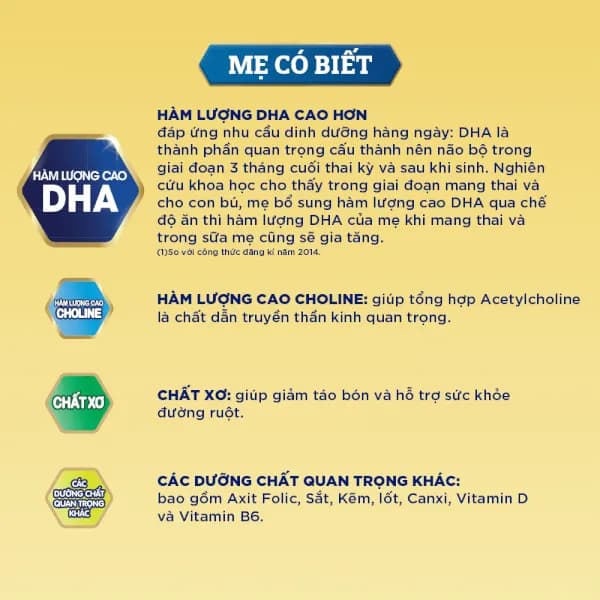 Sữa bầu Enfamama A+ hương Vani 360° Brain Plus 830g