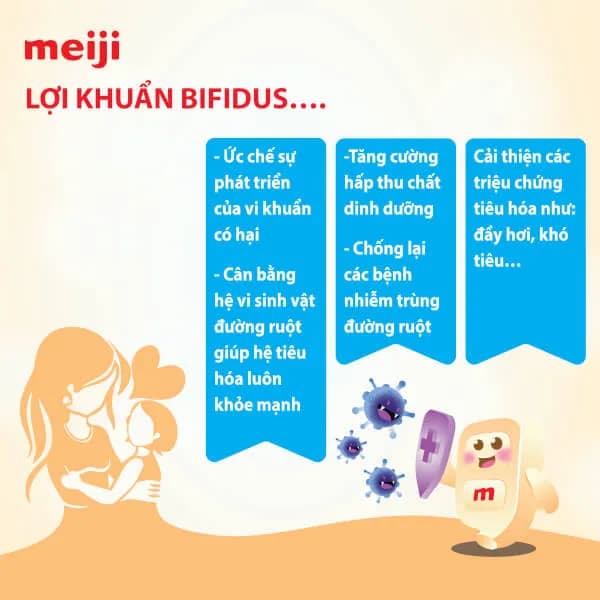 Sữa bột cho bé Meiji Infant Formula 800g (0 - 12 tháng tuổi)