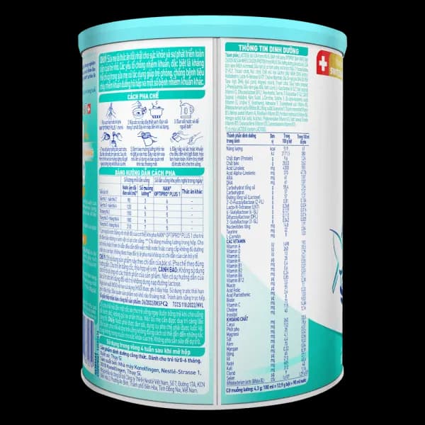 Sữa bột cho bé Nestle NAN Optipro Plus 1 800g 5HMO (0 - 6 tháng tuổi)