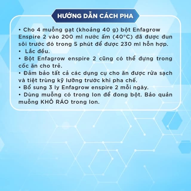 Sữa bột cho bé Enfagrow Enspire số 2 350g (1 - 3 tuổi)