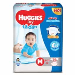 Bỉm tã dán Huggies Dry size M (76 miếng, 6 - 11kg) - img_01KBWRZHTPM3TE3KAH3BZ7P98P