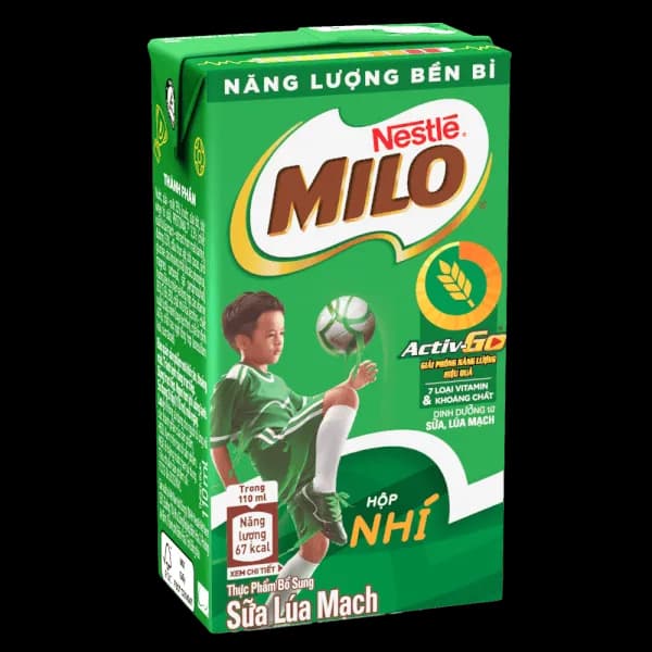 Sữa lúa mạch Nestlé Milo 110ml (lốc 4 hộp)
