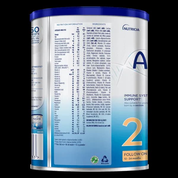 Sữa bột cho bé Aptamil Profutura Cesarbiotik New Zealand số 2 800g (1 - 2 tuổi)