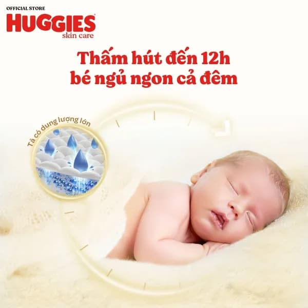 Miếng lót lọt lòng Huggies Skin Perfect size NEWBORN1 (108 miếng, dưới 5kg)