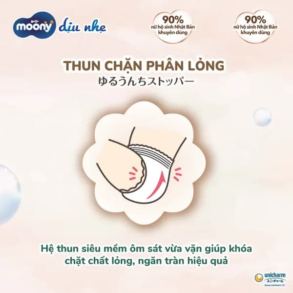 Tã dán Moony Natural / Moony Dịu nhẹ size NEWBORN (62 + 4 miếng)