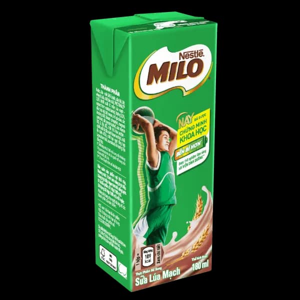 Sữa lúa mạch Nestlé Milo 180ml (lốc 4 hộp)