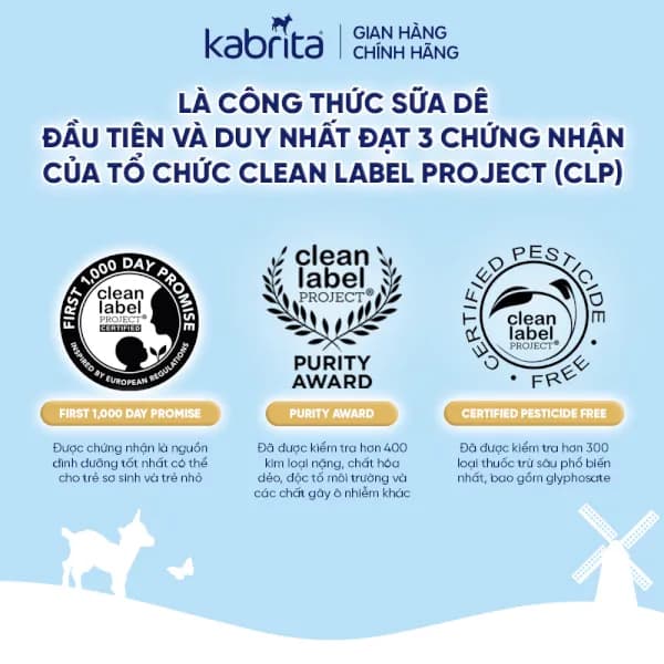 Sữa dê Kabrita Số 1 800g (0 - 12 tháng tuổi)