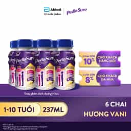 Sữa Abbott PediaSure Chai Pha Sẵn Hương Vani 237ml - Lốc 6 Chai (1 - 10 tuổi) - img_01KBWRZFPCZJ6JQ0G82QKSGAYB